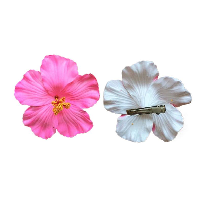 Гавайские красочные заколки для волос с цветами для женщин и девочек, романтические богемные заколки с челкой на бок, заколки для волос Bb, аксессуары для волос