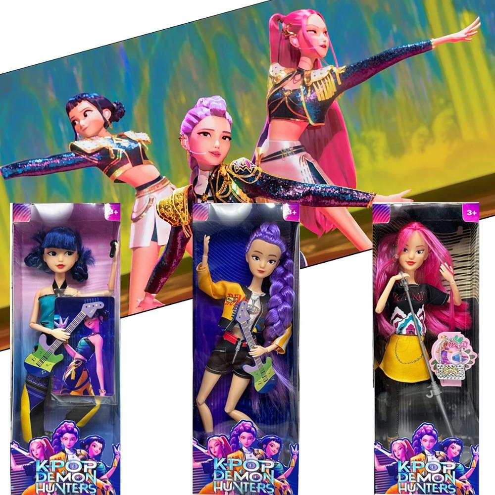 2028 Kpop Игрушка Фигурка Охотников на Демонов Дерпис Тигр Руми Часы Зои Сасси Статуэтка Кукла для Поклонников Рождественские Подарки