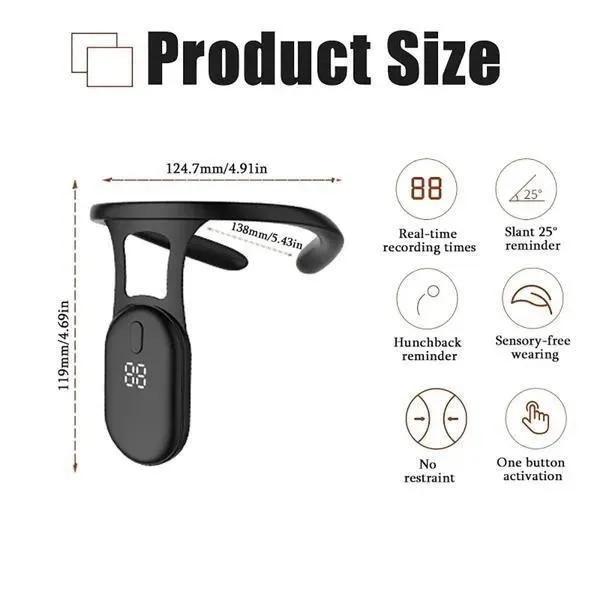 Ультразвуковой портативный лимфатический успокаивающий инструмент для коррекции фигуры, портативный массажер для мужчин и женщин, умный датчик, корректор осанки для сидения