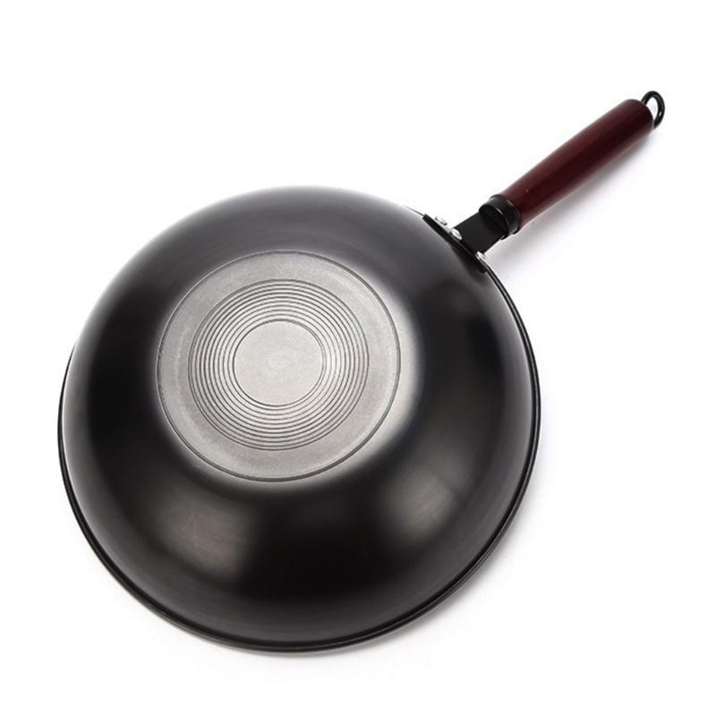 Pot Handle Non-slip Wood Handle Long Replacement Handle with Screw Cookware Accessories for Kitchen Saucepan Frying Pan