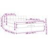 Ottoman Bed with Mattress Black 200x200 cm Fabric