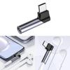 Адаптер USB C для игр и звонков Hi-Fi Прямоугольный донгл Адаптер USB C на 3,5 мм для устройств Type C