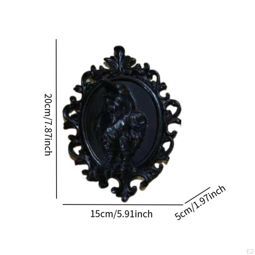 Gothic Wall Figurine Hanging Retro Housewarming Gift Sculpture Horror for Bedroom Indoor