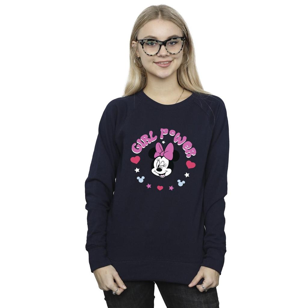 Disney Womens/Ladies Minnie Mouse Girl Power Sweatshirt