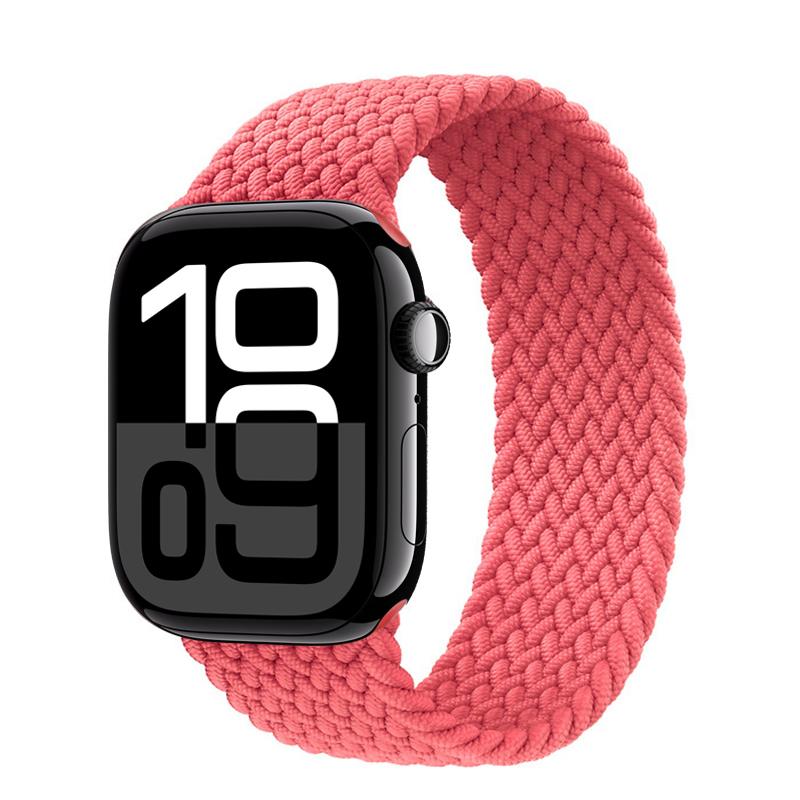 Ремешки Для Apple watch bands 44мм 45мм 40мм 41мм 49мм 46мм 42мм Плетеный Solo Loop Correa браслет iwatch Серии 11 10 9 7 8 SE 6