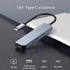 Концентратор USB 3.0 5-в-1 Концентратор типа C с портом USB-C с питанием PD 100 Вт, зарядка HDMI 4K, 30 Гц для MacBook Mac Pro iMac XPS ПК