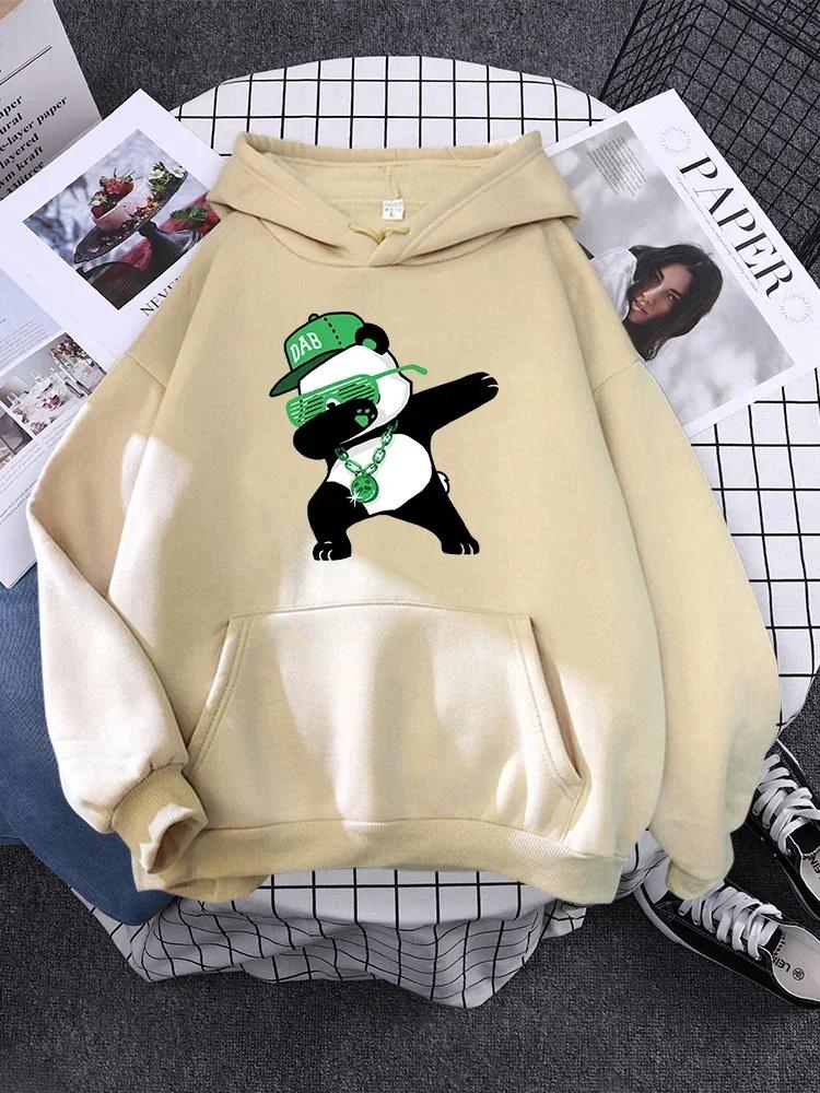 Пуловер для женщины Мода Корейский Худи с круглым вырезом Женский Принт Спящей Панды Новый Женский Свитшот Теплый