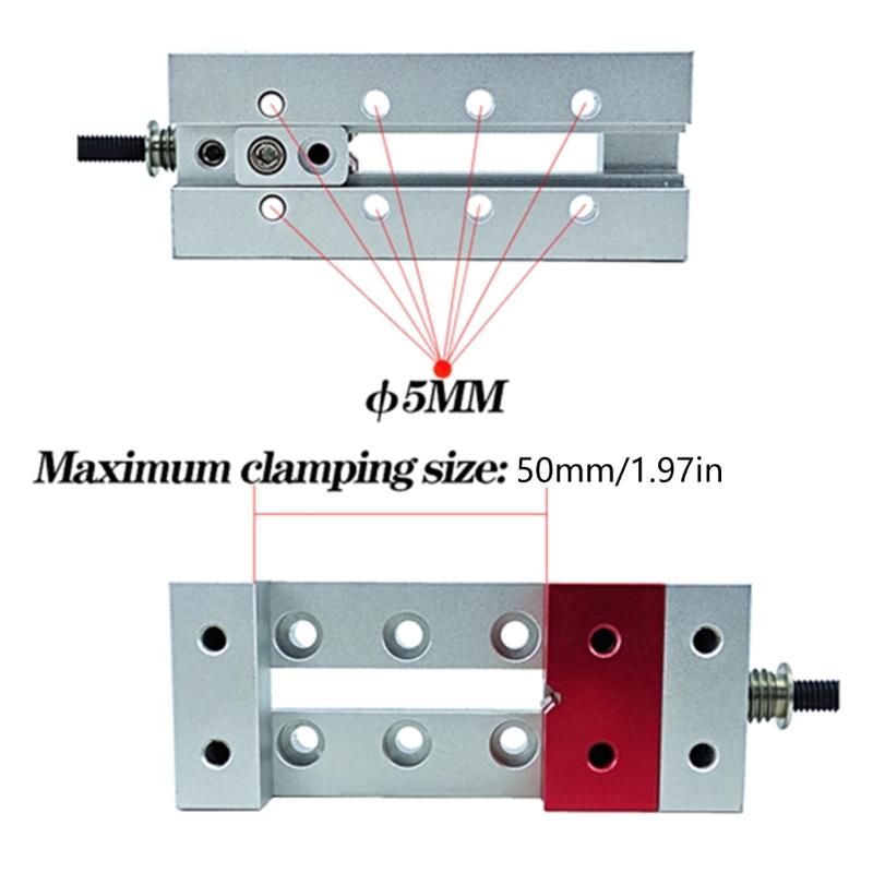 Sturdy Machines Vise Tool Aluminum Flat Clamp Mini Drill Press Vice Benches Vise for Parallel Table and DIY Carving
