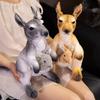 Cute Simulated Mother And Son Kangaroo Doll Plush Toy Wallaby Doll Children'S Company Soothing Pillow Rag Doll