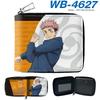 Jujutsu Kaisen Short Wallet Anime Cartoon Leather Bifold Card Holder Coin Purse for Students Men Women
