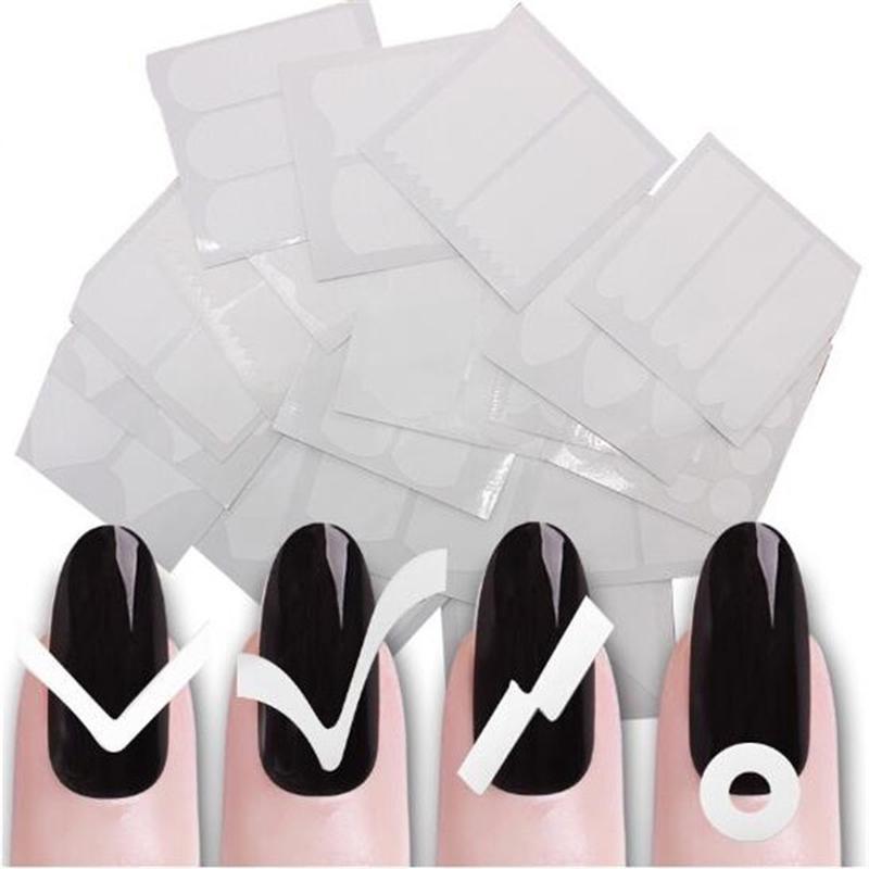 Трафарет для маникюра, трафарет для французского маникюра 24 листа