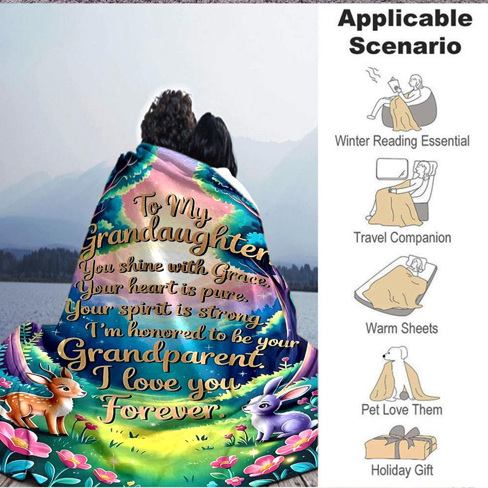 1pc Grandparent Love Blanket - Perfect Gift for Birthdays, Christmas & Halloween- Soft, Warm & Versatile yy250909148