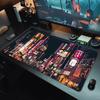 Retro City Street Mousepad Neon Tokyo Pixel Art Desk Pad XXL Large Office Anti-slip HD Gaming Keyboard Mouse Pads Long Table Mat