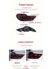 Сборка заднего фонаря BMW X4 2014-2018: Модифицированные светодиодные задние фонари CSL с дневными ходовыми огнями и динамическими указателями поворота