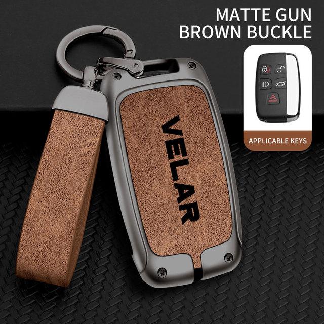 Чехол для дистанционного ключа автомобиля из цинкового сплава, чехол для Land Rover Velar, защита для дистанционного управления Land Rover VELAR, автоаксессуары