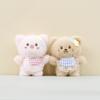 Cute Plush Animal Keyring Pp Cotton Filling Cartoon Style Kids Doll Collector