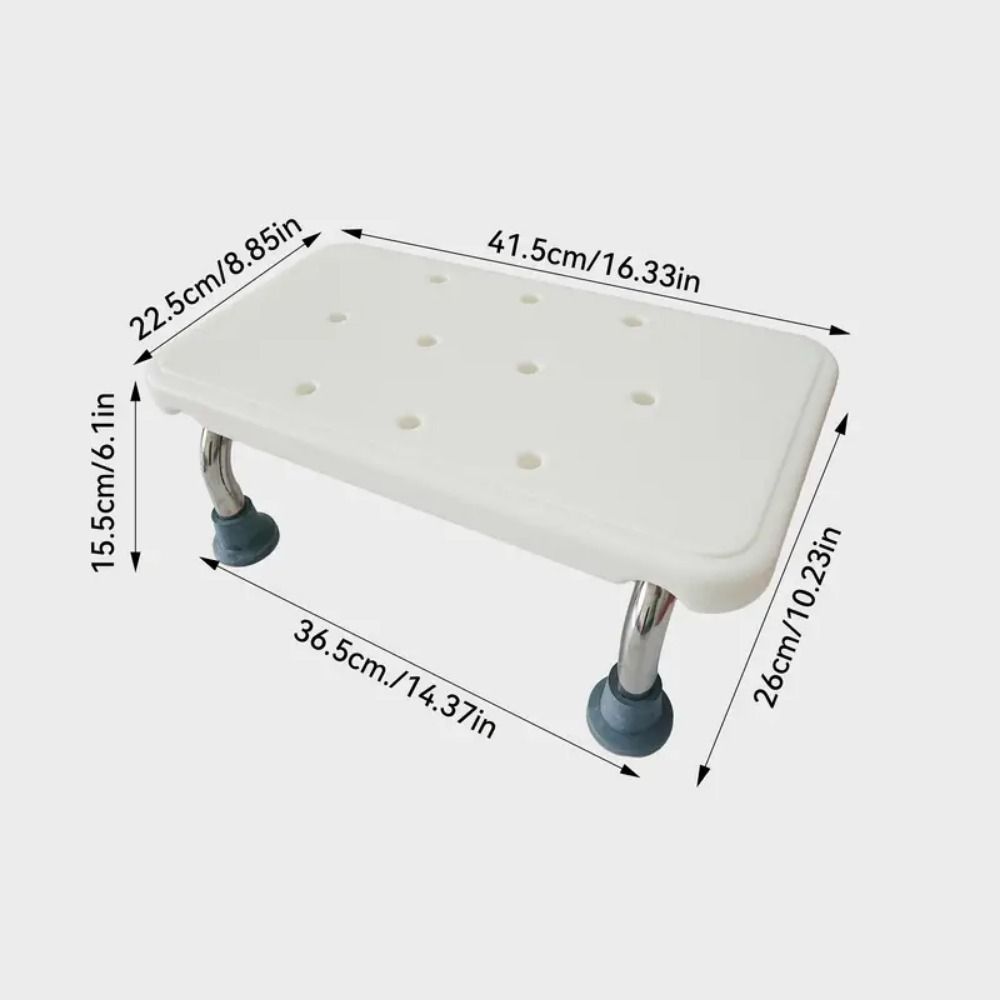 Портативный стул для ванны с нескользящими ножками, подставка для ног, удобные сиденья для душа и туалета