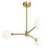Modern Brass Sputnik Chandelier Mid Century Globe Ceiling Light