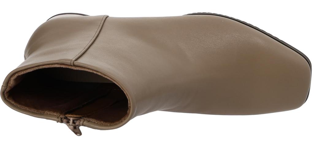 Oriental Traffic Короткие Низкие Боковые БЕЖЕВЫЕ Женские Ботинки, Каблук, Теплые, Простые, Амортизирующие, Мягкие, Устойчивые к Усталости, Холодостойкие, Молния, 32409,