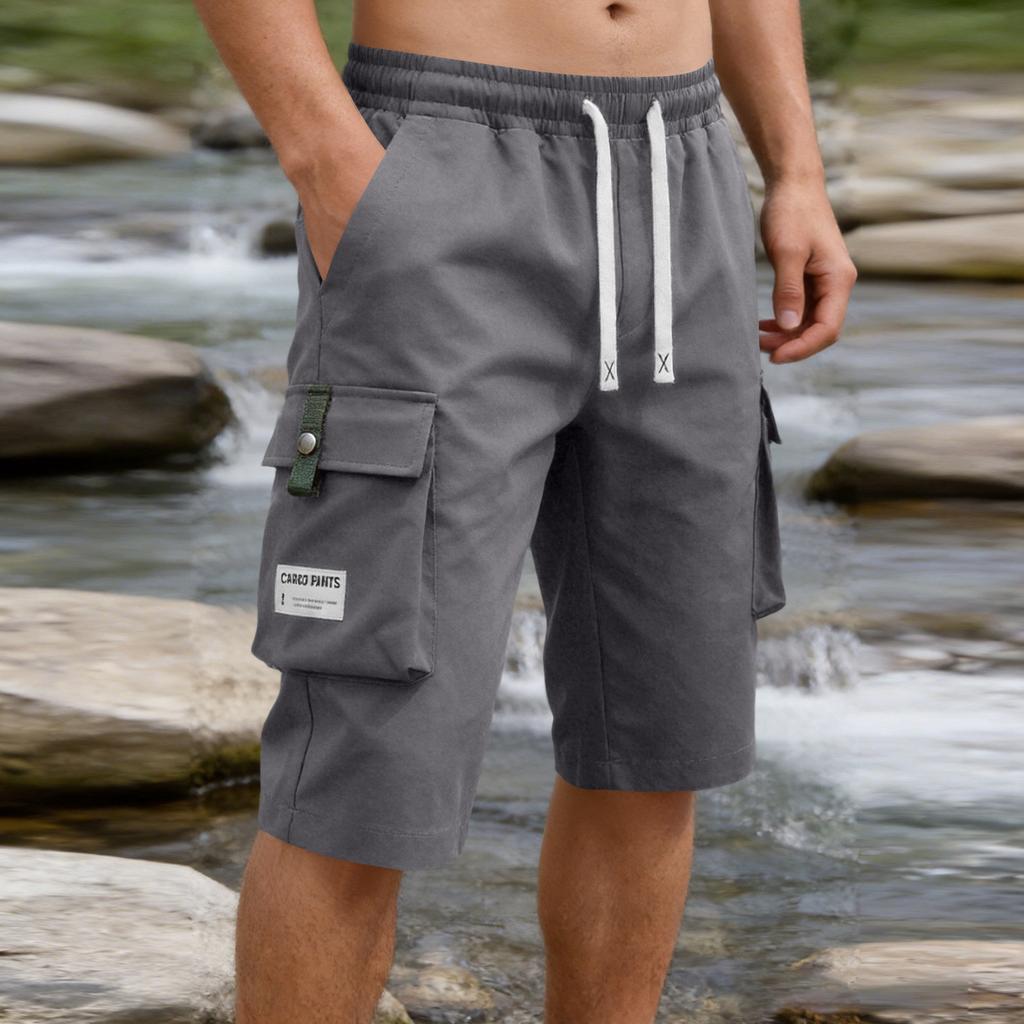 Men's Cargo Pants Lightweight Straight Leg Loose Fit Workwear Shorts with Multiple Pockets Durable Fabric Comfortable Design