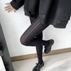 Kave Ретро Колготки в Вертикальную Полоску с Узором в Виде Сердечек Рыболовные Сети для Женщин Прозрачные Жаккардовые Нейлоновые Сетчатые Колготки Тонкие Леггинсы Чулки