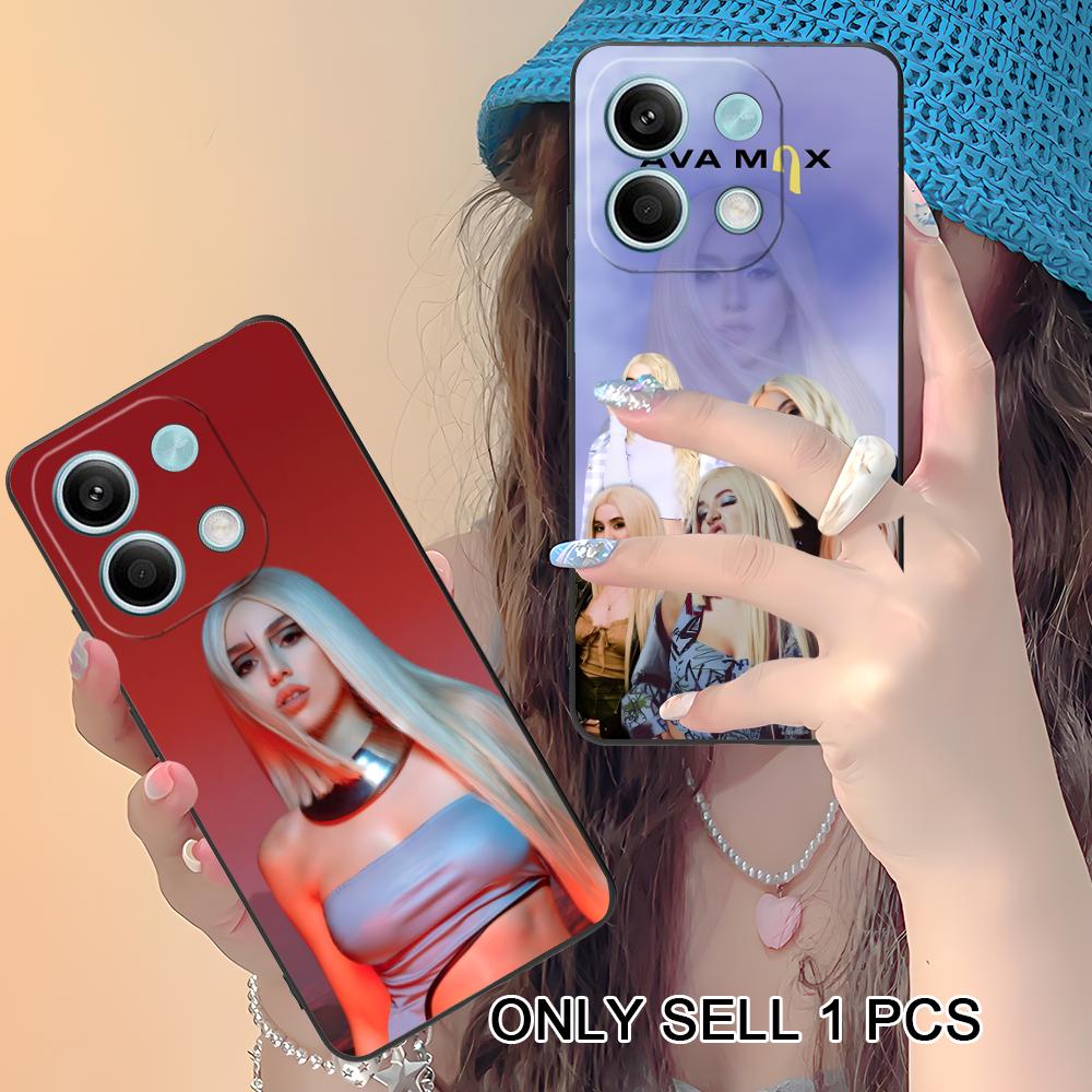 Fashion Ava Max Matte TPU Mobile Phone Case for Xiaomi Redmi 15 14 13 12 A5 3 2 1 C Plus 4G 5G Colorful Printing Cover