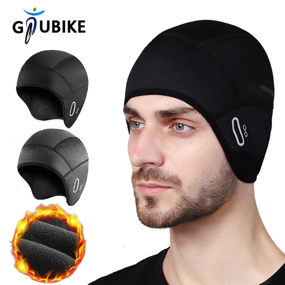 Gtubike Велосипедная кепка Сохраняет тепло Зимние лыжные шапки Для активного отдыха Бега Рыбалки Катания на лыжах Езды Флисовая ткань Мужские Женские Кепки