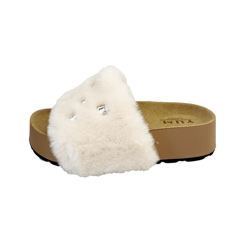 Fashion High Quality Slippers Home Winter Casual Designer Shoes Women 2025 New Luxury Slides Fashion Elegant Footwear