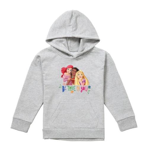 Disney Princess Childrens/Kids Be True, Be You Ariel Moana Rapunzel Heather Hoodie