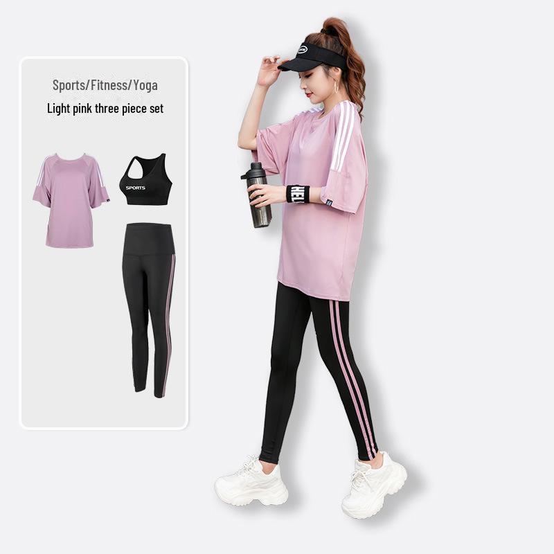 2024 Новая летняя футболка свободного кроя с коротким рукавом для йоги и бега