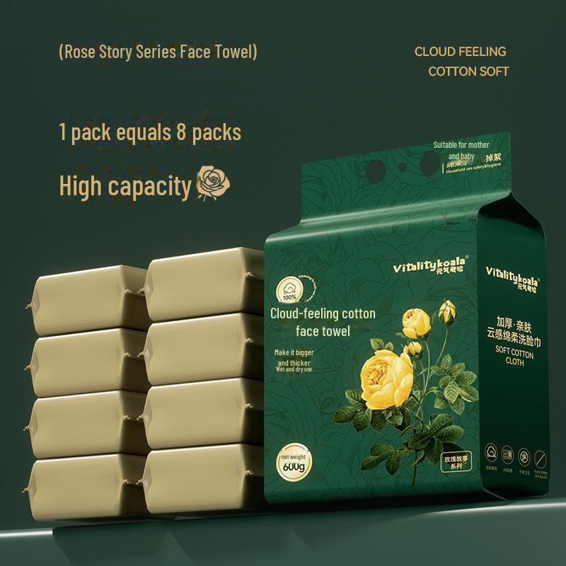 Утолщенные одноразовые хлопковые полотенца для лица для салонов красоты – большой размер для подвешивания и выдвижения