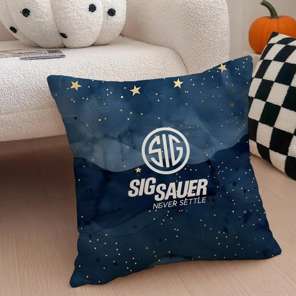 brand hardcore SIG SSauer Cushion Cover Throw Pillow Cover Hidden Button Durable Polyester Chair Cushion