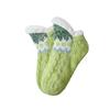 Fashion Plush Floor Socks Women Anti Slip Flower Thick Thermal Socks Autumn WinterAnkle-high Hosiery Slippers Socks Indoor