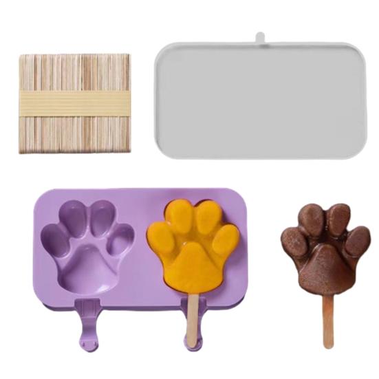 Детские мультяшные формы для мороженого, многоразовые палочки из пищевого силикона, антипригарный дизайн, легко извлекаемая форма для мороженого