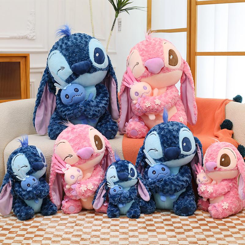 Stitch Anime Plush Doll Soft Rose Velvet Stuffed Animal Gift For Collectors