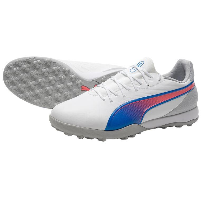 Puma King Match Удобные Универсальные Футбольные Бутсы Мужские кроссовки Синий Белый 107879-02