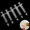 5Pcs 5ml Plastic Industrial Syringe Without Needle Tips Liquid Glue Oil Ink
