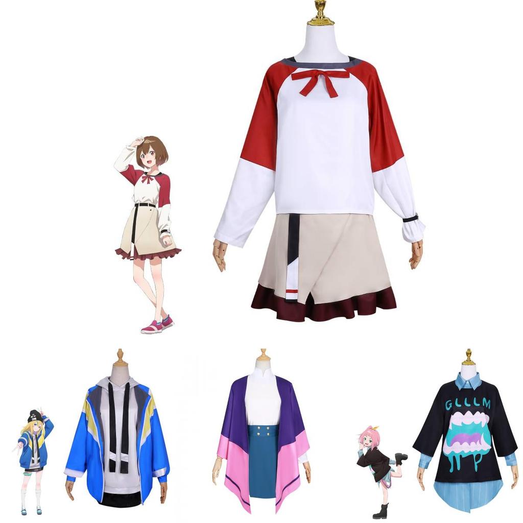 Japanese Anime Theme Cosplay Outfit With Hanae Natsuki And Kaede Higashiyama Characters Comfortable Casual Style Polyester Material Xs-xxxl