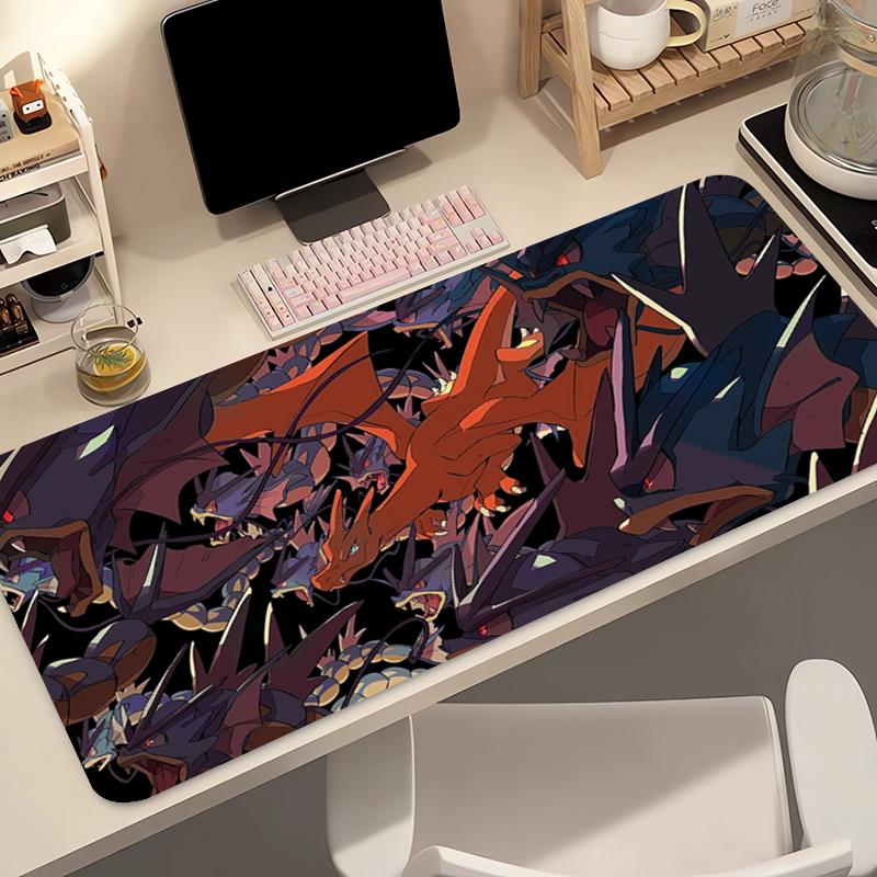Anime Mouse Pad xcm Pokemon Charizard Large PC Computer Gamer Gaming Accessories Mousepad Keyboard Desk Mat Carpet Table Pad