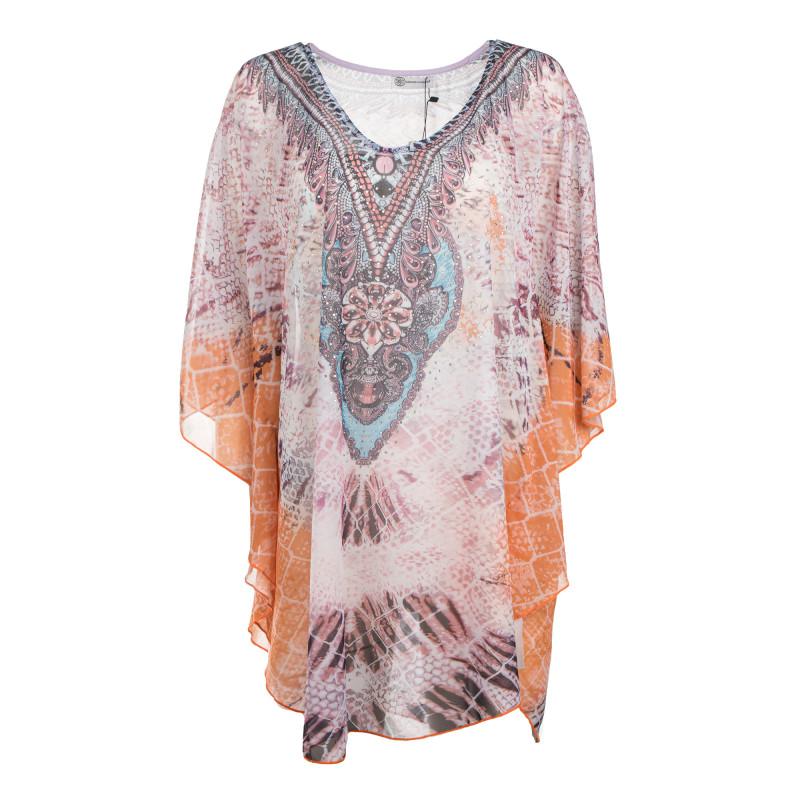 Женская короткая пляжная туника в тон GERARD PASQUIER