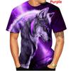Новейшая крутая мода 3d футболка с изображением волка футболки с коротким рукавом с изображением животных