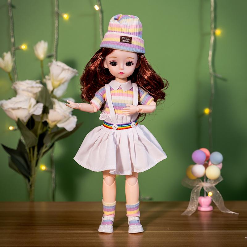 Кукла 30 см Набор Принцессы 23 Сустава 3D Реалистичные Глаза Кукла Девочки Бутик Аксессуары Игрушки