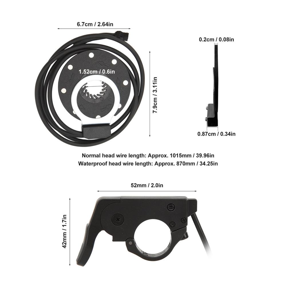 36V 48V 250W Electric Bike Conversion Kit Motor Controller Thumb Throttle PAS Pedal Assist Sensor Display Meter