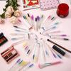50pcs Reusable Eyelash Brush Tube for Disposable Mascara Wands Applicator Replaceable Dust-proof Eye Lash Eyebrow Brush Tube