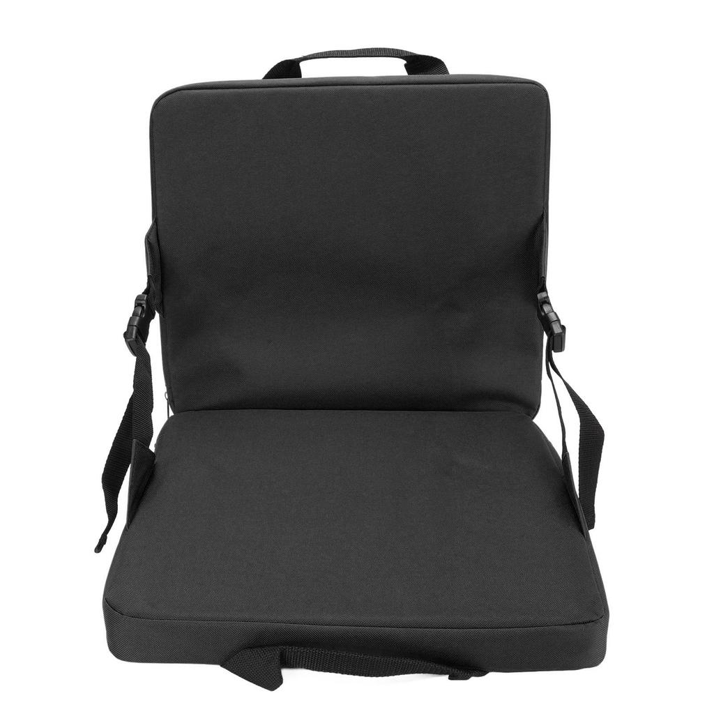 Folding Stadium Seat Cushion with Back Support Portable Handle Bleacher Cushion for Outdoor