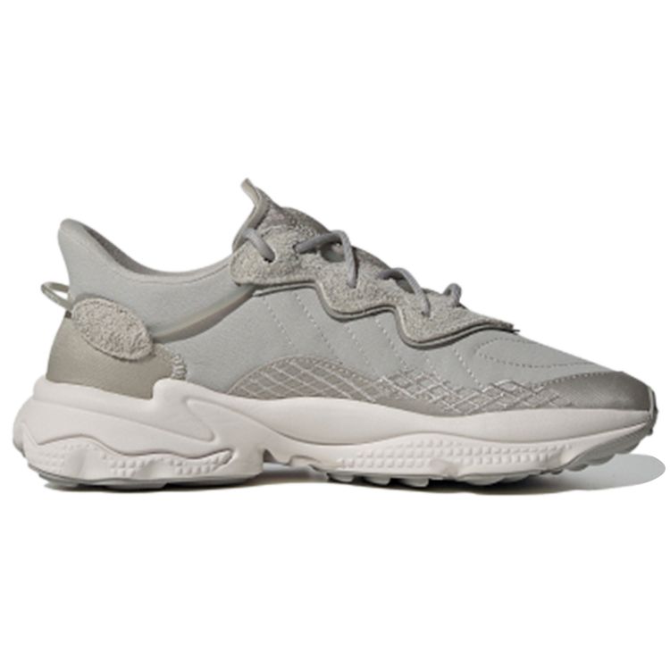 adidas Originals Ozweego Тканевые Спортивные Удобные Дышащие Низкие Кроссовки для Повседневной Носки Женские кроссовки Серые FV9749