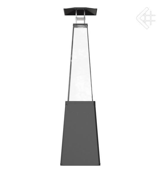 Outdoor Gas Heater Umbrella BS Steel Black 12 kW Set