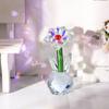 Round Base Crystal Flower Figurine Handmade Glass Flower Statue Crystal Sunflower Collectible  Wife