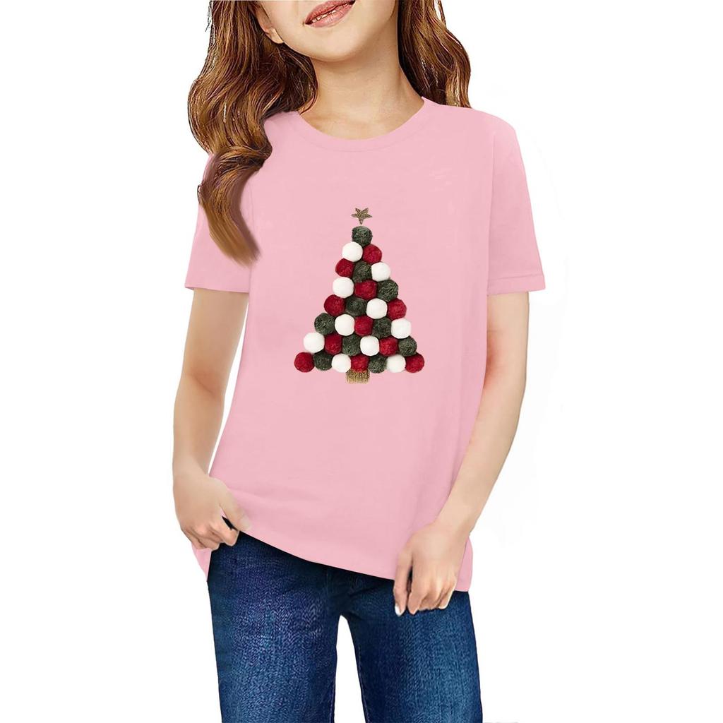 Children's Short Sleeve Neck T-Shirt Animal Print Daily Casual Top