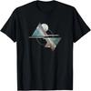 Geometric Mountains T-Shirt- Abstract Mountain Camping Tee T-Shirt